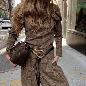 100% real leather belt, BV style